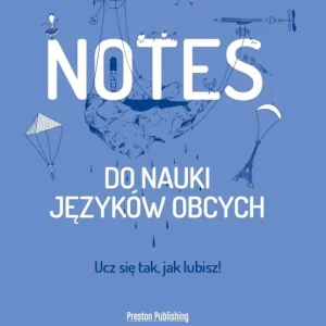 Notes do nauki języków obcych (niebieski)