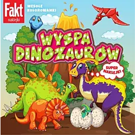 Koloruję i naklejam. Wyspa dinozaurów