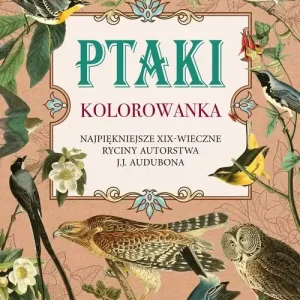 Ptaki Kolorowanka. Najpiękniejsze XIX-wieczne ryciny autorstwa J.J. Audubona