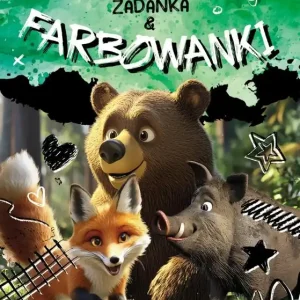 Zwierzęta leśne. Zadanka & farbowanki
