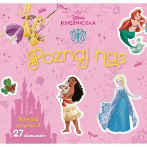 Rzepki-przyczepki. 27 elementów. Poznaj nas. Disney Księżniczka