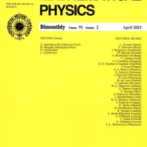 Reports on Mathematical Physics 91/2/2023Eksport