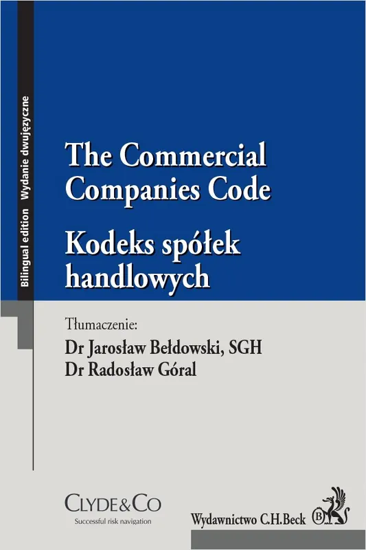 Kodeks spółek handlowych. The Commercial Companies Code