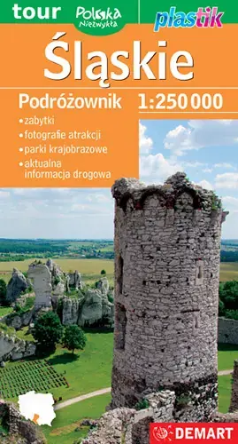 Śląskie. Podróżownik 1:250 000. Plastik