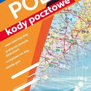 Mapa samochodowa Polski. Kody pocztowe