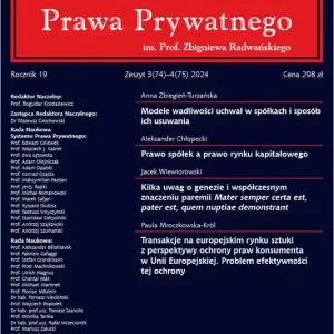 Studia Prawa Prywatnego. Zeszyt 3-4/2024