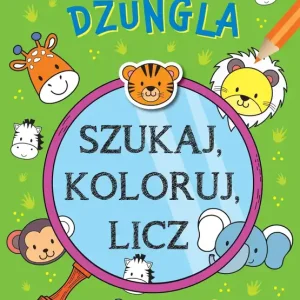 Szukaj, koloruj i licz. Dżungla