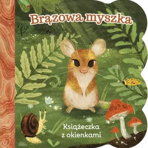 Brązowa myszka Książeczka z okienkami
