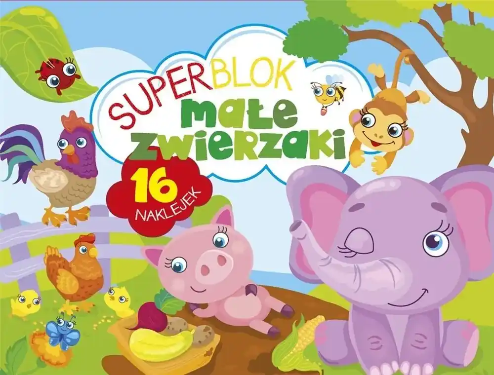 Superblok Małe zwierzaki z naklejkami