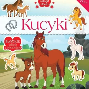 Naklejki iskierki z brokatem. Kucyki