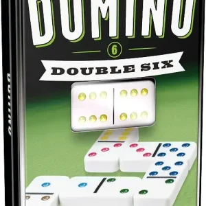 Domino klasyczne szóstkowe (w puszce z oknem)