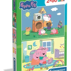 Puzzle 2x60 Super kolor Peppa Pig 24833