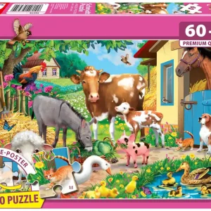 Puzzle 60 PQ Zwierzęta na farmie 113645