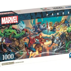 Puzzle 1000 Panorama Compact Marvel Heroes vs. Villains 37056