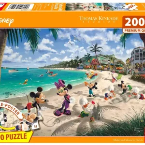 Puzzle 200 PQ T. Kinkade Myszka Miki Minnie na Florydzie 113371