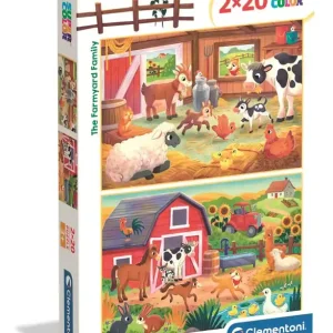 Puzzle 2x20 Super kolor The Farmyard Family 24818
