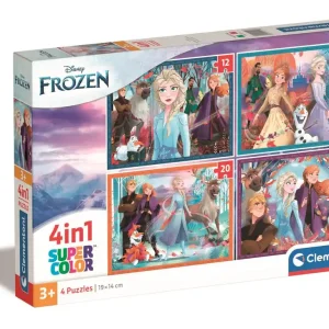 Puzzle 4w1 super kolor Frozen 21518
