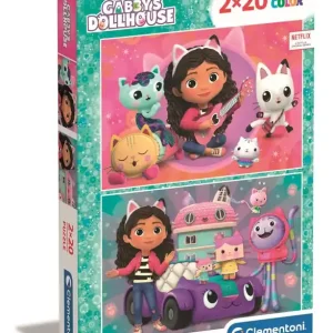 Puzzle 2 x 20 super color Gabby's dollhouse 24802