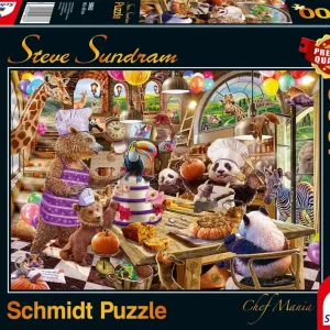 Puzzle 1000 PQ Zwierzaki w kuchni S. Sundram 109088