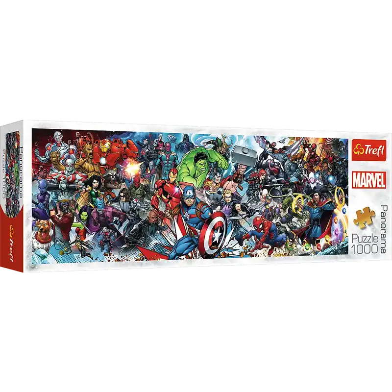 Puzzle 1000 panoramiczne Dołącz do uniwersum Marvela 29047