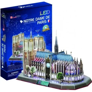 Puzzle 3D Katedra Notre Dame LED