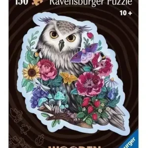 Puzzle drewniane 150 Sowa