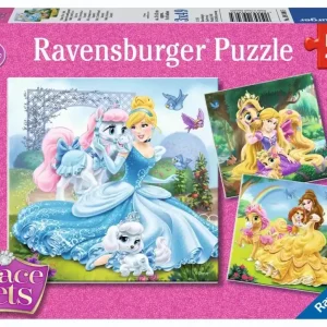 Puzzle 3x49 Disney Palace Pets