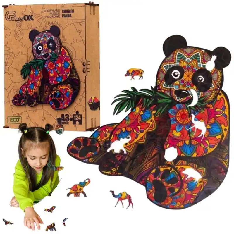 Puzzle drewniane eko 124 Kung Fu Panda A3