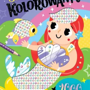 Diamentowe kolorowanki z syrenką. 1000 brylancików