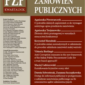 PZP Prawo Zamówień Publicznych - kwartalnik Nr 4/2024