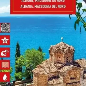 Mapa drogowa Albania Macedonia Północna 1:450 000