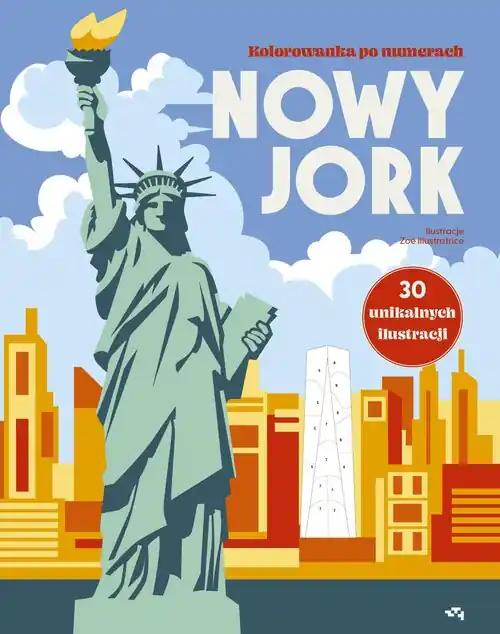 Nowy Jork Kolorowanka po numerach