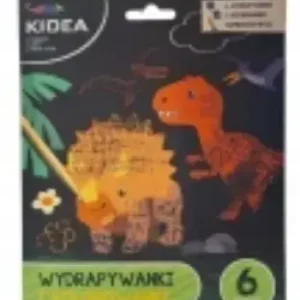 DINOZAURY. WYDRAPYWANKI I KOLOROWANKI